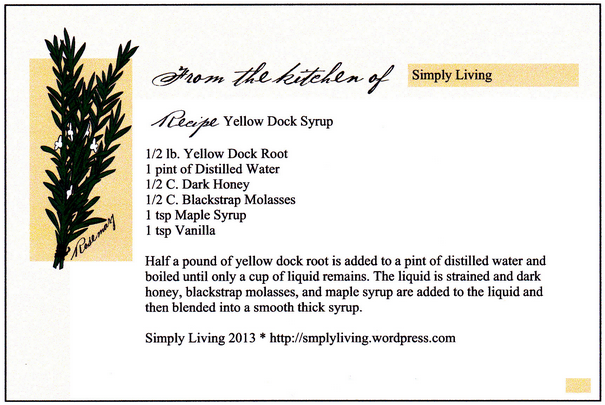 Yellow Dock Syrup